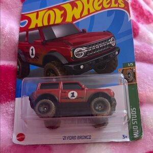Red '21 Ford Bronco Toy Car